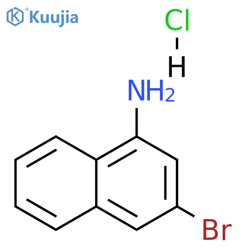 3-bromonaphthalen-1-amine hydrochloride structure
