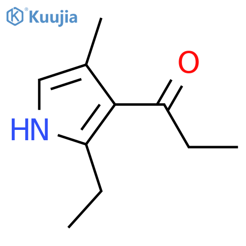 1-(2-ethyl-4-methyl-1H-pyrrol-3-yl)propan-1-one structure