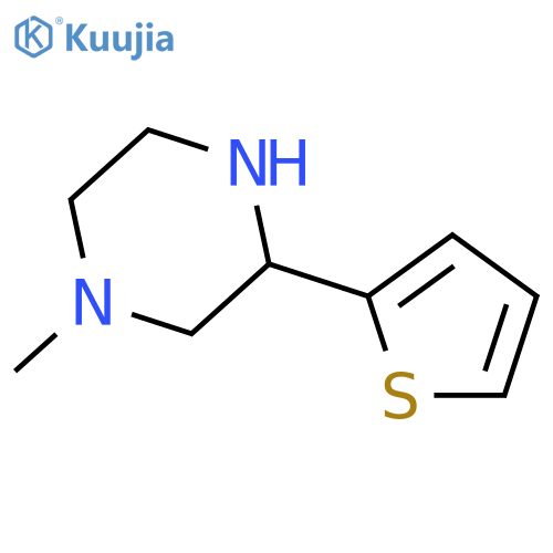 1-methyl-3-(2-thienyl)piperazine structure
