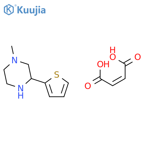 PIPERAZINE, 1-METHYL-3-(2-THIENYL)-, (2Z)-2-BUTENEDIOATE (1:1) structure