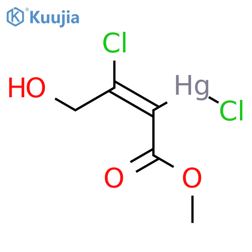 Mercury,[(1E)-2-chloro-3-hydroxy-1-(methoxycarbonyl)-1-propenyl]chloro- structure