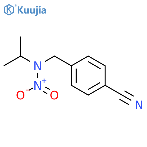 Benzonitrile, 4-[[(1-methylethyl)nitroamino]methyl]- structure