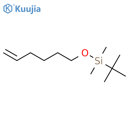 Silane, (1,1-dimethylethyl)(5-hexenyloxy)dimethyl- structure