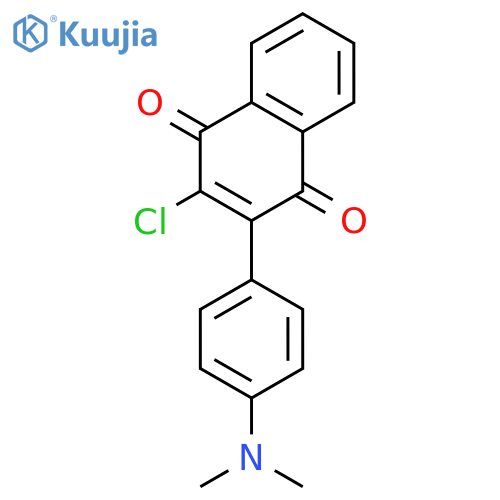 1,4-NAPHTHALENEDIONE, 2-CHLORO-3-[4-(DIMETHYLAMINO)PHENYL]- structure