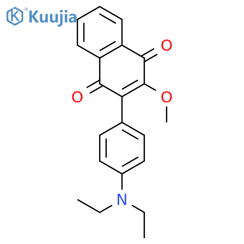 1,4-NAPHTHALENEDIONE, 2-[4-(DIETHYLAMINO)PHENYL]-3-METHOXY- structure