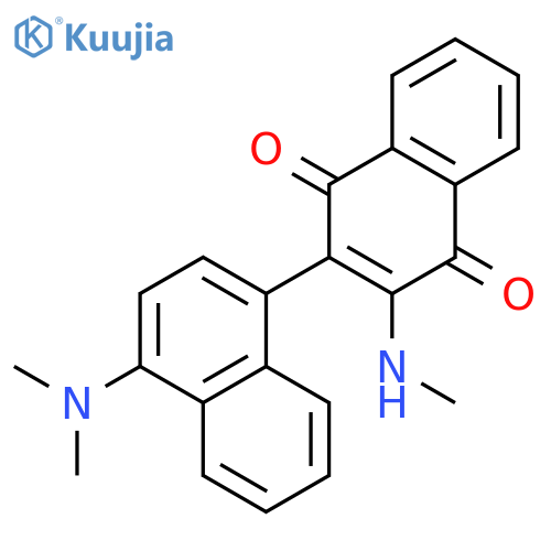 [1,2'-Binaphthalene]-1',4'-dione, 4-(dimethylamino)-3'-(methylamino)- structure