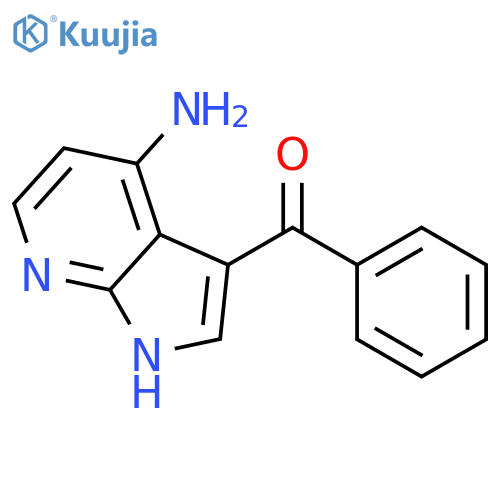 Methanone, (4-amino-1H-pyrrolo[2,3-b]pyridin-3-yl)phenyl- structure