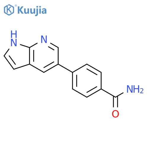 Benzamide, 4-(1H-pyrrolo[2,3-b]pyridin-5-yl)- structure