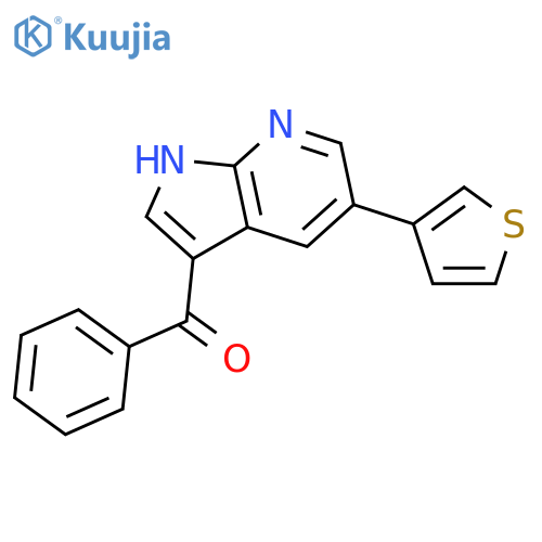 Methanone, phenyl[5-(3-thienyl)-1H-pyrrolo[2,3-b]pyridin-3-yl]- structure