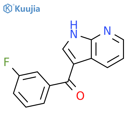 Methanone, (3-fluorophenyl)-1H-pyrrolo[2,3-b]pyridin-3-yl- structure