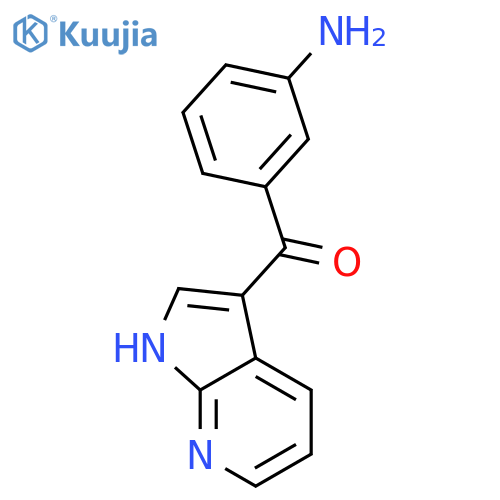 Methanone, (3-aminophenyl)-1H-pyrrolo[2,3-b]pyridin-3-yl- structure