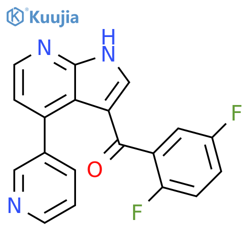 Methanone, (2,5-difluorophenyl)[4-(3-pyridinyl)-1H-pyrrolo[2,3-b]pyridin-3-yl]- structure