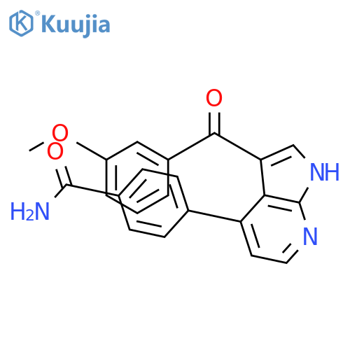 Benzamide, 4-[3-(3-methoxybenzoyl)-1H-pyrrolo[2,3-b]pyridin-4-yl]- structure