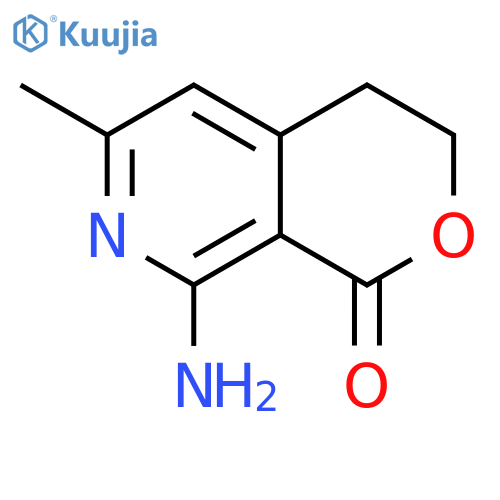 8-amino-3,4-dihydro-6-methyl-1H-Pyrano[3,4-c]pyridin-1-one structure