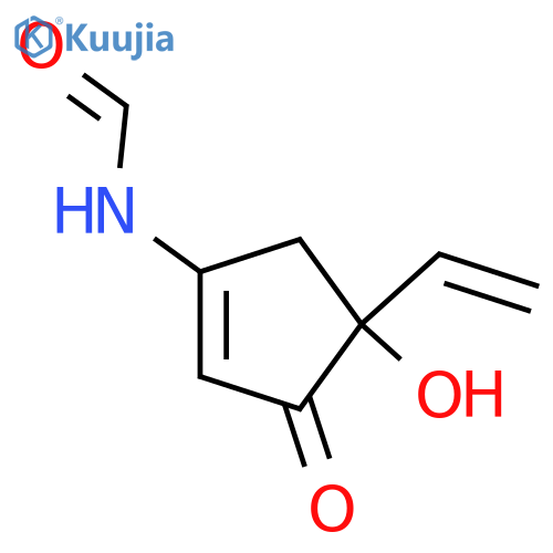 3-Amino-5-hydroxy-5-vinyl-2-cyclopenten-1-one; (R)-form, N-Formyl structure