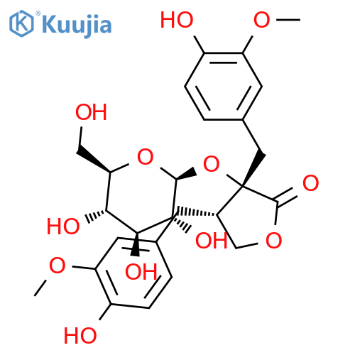 Nortrachelogenin-8'-O-β-glucoside structure