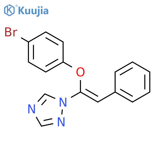 1H-1,2,4-TRIAZOLE, 1-[1-(4-BROMOPHENOXY)-2-PHENYLETHENYL]- structure