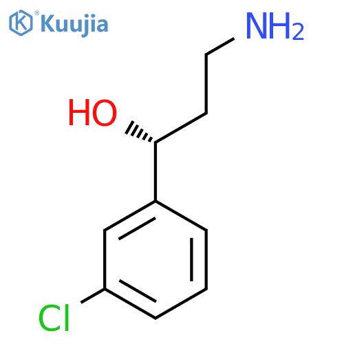 (1R)-3-amino-1-(3-chlorophenyl)propan-1-ol structure