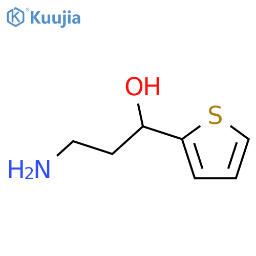 (1R)-3-amino-1-(thiophen-2-yl)propan-1-ol structure