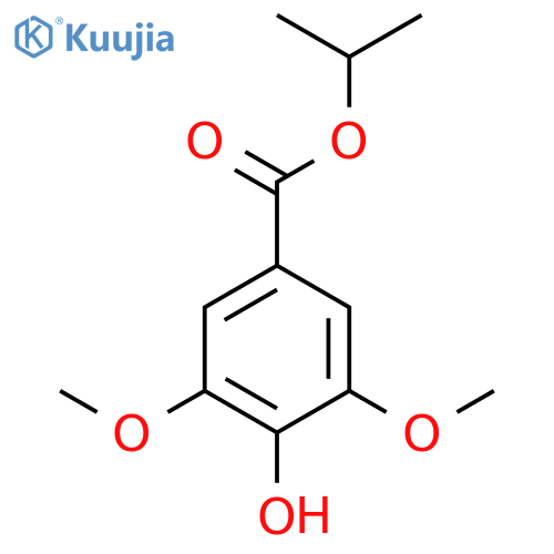 Isopropyl 4-hydroxy-3,5-dimethoxybenzoate structure