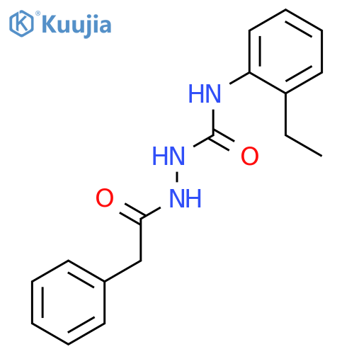 BENZENEACETIC ACID, 2-[[(ETHYLPHENYL)AMINO]CARBONYL]HYDRAZIDE structure