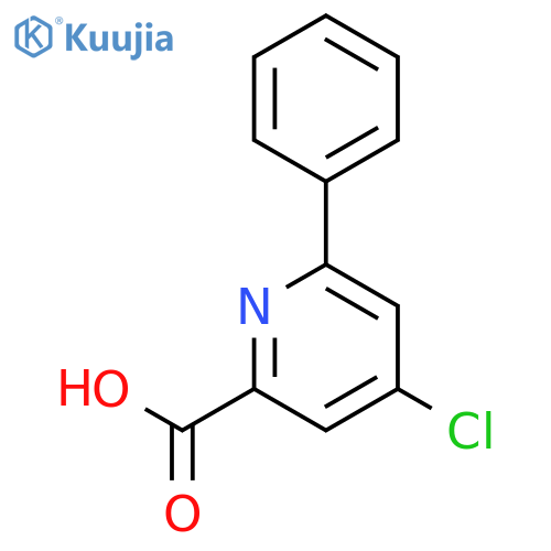 4-chloro-6-phenylpyridine-2-carboxylic acid structure