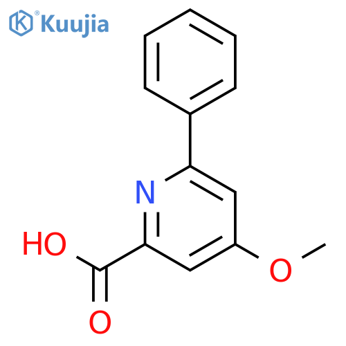 4-methoxy-6-phenylpyridine-2-carboxylic acid structure