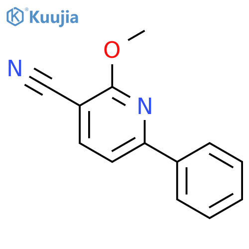 2-methoxy-6-phenylpyridine-3-carbonitrile structure