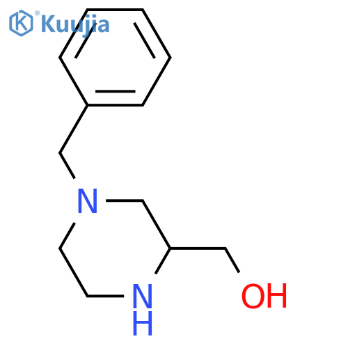 (4-Benzylpiperazin-2-yl)methanol structure