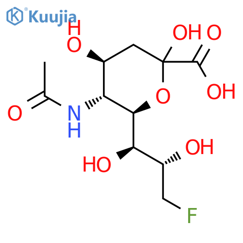 N-acetyl-9-deoxy-9-fluoroneuraminic acid structure