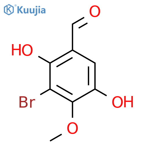 BENZALDEHYDE, 3-BROMO-2,5-DIHYDROXY-4-METHOXY- structure