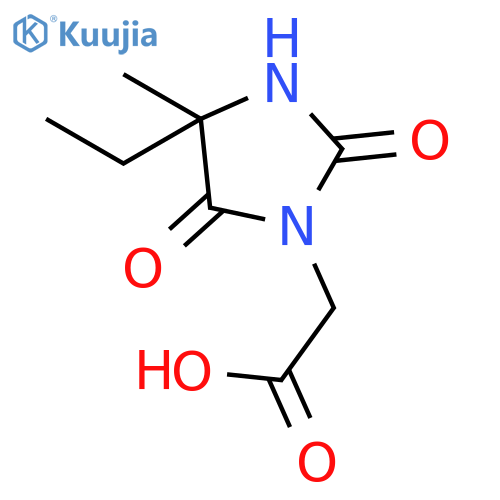 2-(4-ethyl-4-methyl-2,5-dioxoimidazolidin-1-yl)acetic Acid structure