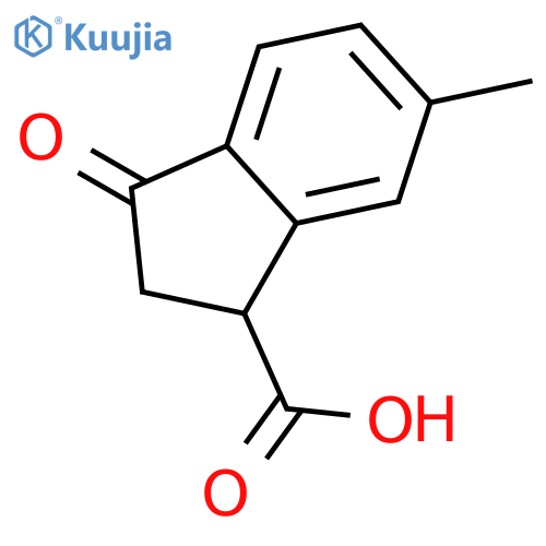 2,3-DIHYDRO-6-METHYL-3-OXO-1H-INDENE-1-CARBOXYLIC ACID structure