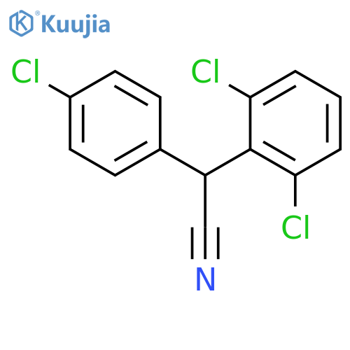 2,6-Dichloro-a-(4-chlorophenyl)benzeneacetonitrile structure