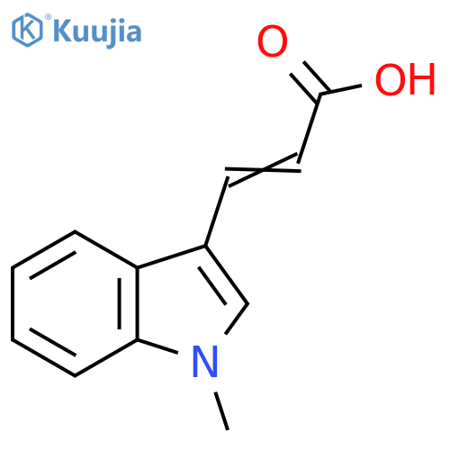 3-(1-Methyl-1h-indol-3-yl)prop-2-enoic acid structure