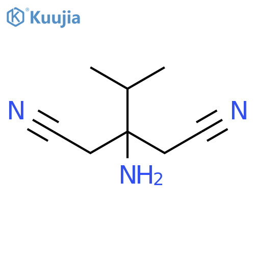 Pentanedinitrile,3-amino-3-(1-methylethyl)- structure