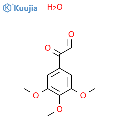 3,4,5-Trimethoxyphenylglyoxal hydrate structure