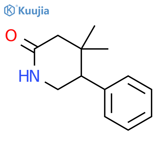 4,4-dimethyl-5-phenylpiperidin-2-one structure