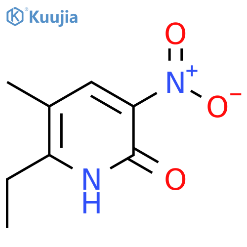 2(1H)-Pyridinone, 6-ethyl-5-methyl-3-nitro- structure