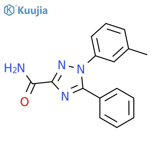 1H-1,2,4-Triazole-3-carboxamide,1-(3-methylphenyl)-5-phenyl- structure