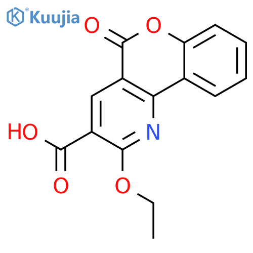 5H-[1]Benzopyrano[4,3-b]pyridine-3-carboxylic acid, 2-ethoxy-5-oxo- structure