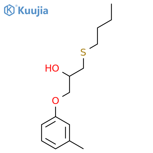 2-PROPANOL, 1-(BUTYLTHIO)-3-(3-METHYLPHENOXY)- structure