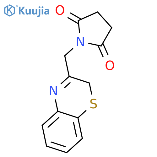 2,5-Pyrrolidinedione, 1-(2H-1,4-benzothiazin-3-ylmethyl)- structure