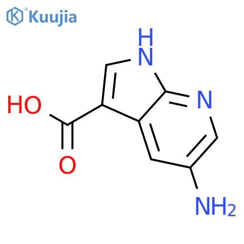 5-amino-1H-Pyrrolo[2,3-b]pyridine-3-carboxylic acid structure