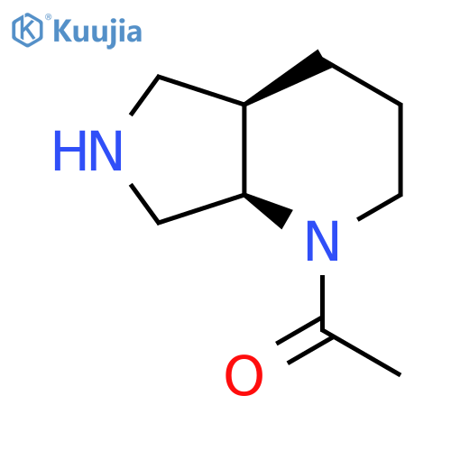 1H-Pyrrolo[3,4-b]pyridine, 1-acetyloctahydro-, (4aR,7aR)-rel- structure