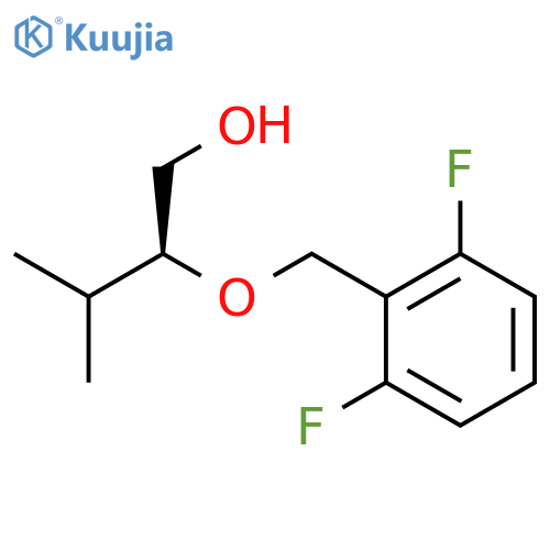 1-Butanol, 2-[(2,6-difluorophenyl)methoxy]-3-methyl-, (2S)- structure