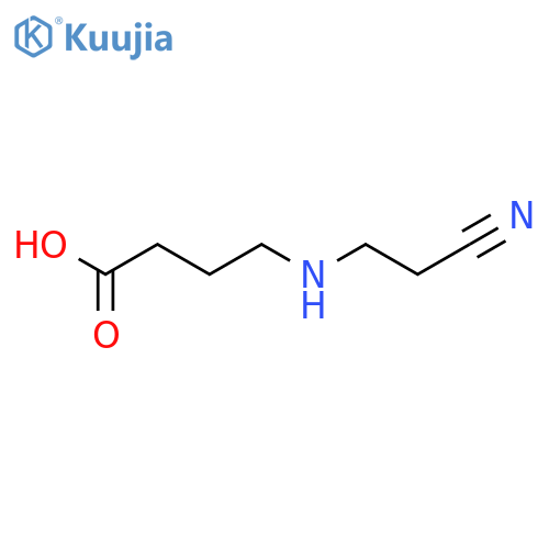 4-((2-Cyanoethyl)amino)butanoic acid structure