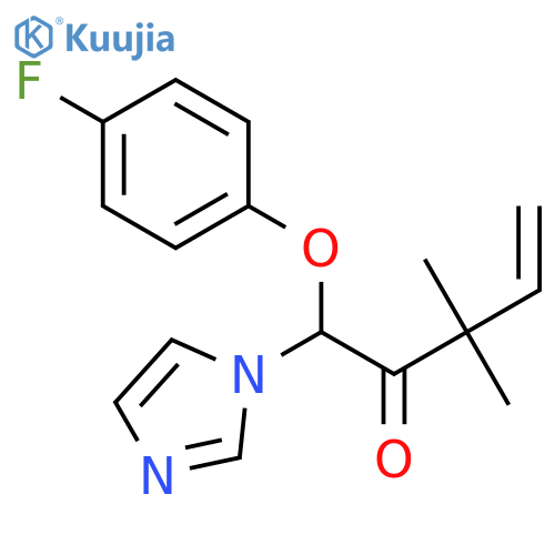 4-PENTEN-2-ONE, 1-(4-FLUOROPHENOXY)-1-(1H-IMIDAZOL-1-YL)-3,3-DIMETHYL- structure