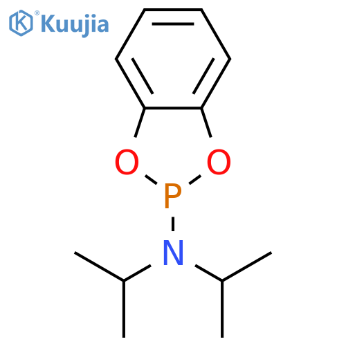 1,3,2-Benzodioxaphosphol-2-amine, N,N-bis(1-methylethyl)- structure