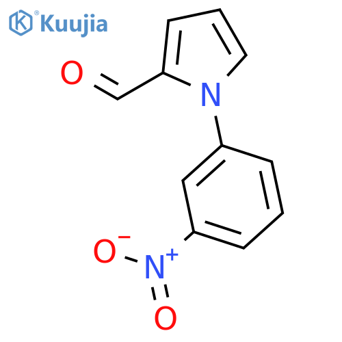 1-(3-nitrophenyl)-1H-pyrrole-2-carbaldehyde structure